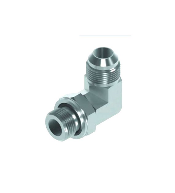 Adaptor kątowy JIC GZ 7/16-20 x GZ 1/8 BSP