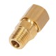 Złączka prosta mosiężna rura 04 GZ 1/8'' BSPT