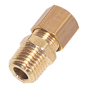 Złączka prosta mosiężna rura 10 GZ 1/4'' NPT