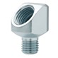 Adaptor kątowy 45° GZ M10X1 x GW M10X1