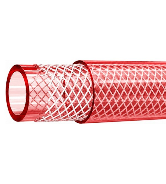 Wąż zbrojony PVC, DN10, 15 bar, T=60°C, 30mb RED