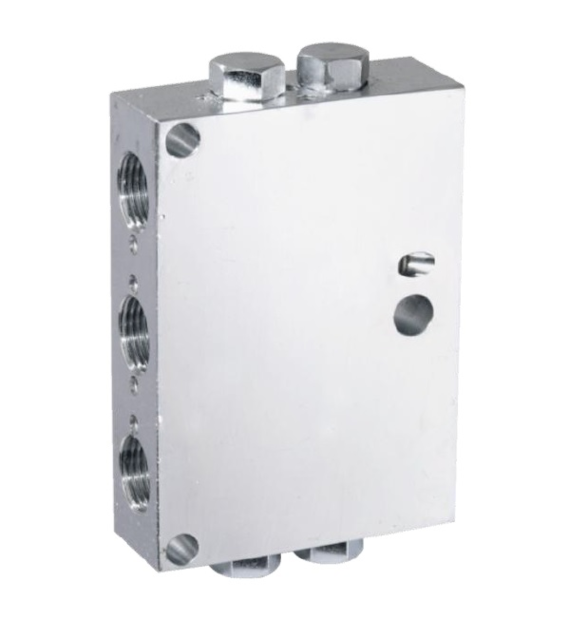 Blok rozdzielacza progresywnego VD na 2 wyjścia