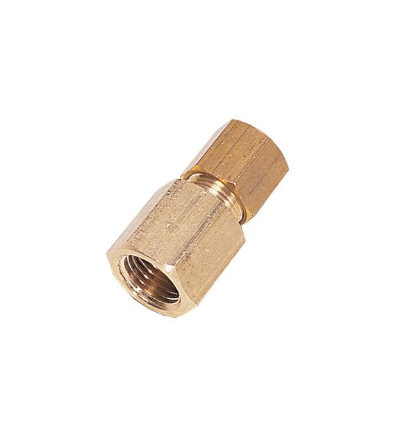 Złączka prosta mosiężna rura 06 GW 1/8'' BSP