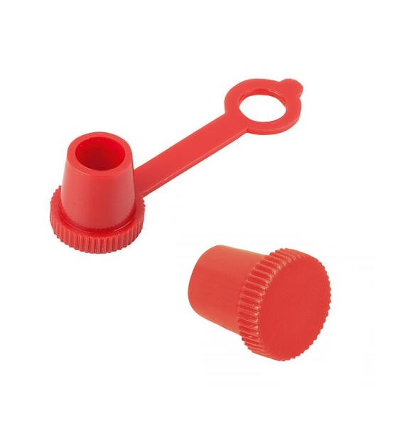 Zaślepka smarowniczki DIN 71412, czerwona