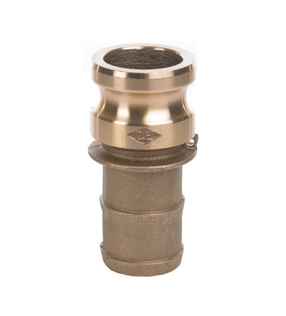 Camlock TYP E, wtyk na wąż DN32, mosiądz