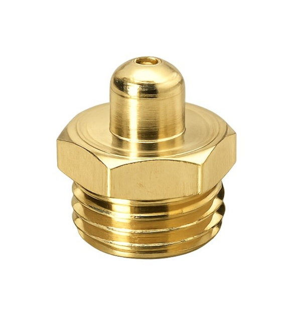 Smarowniczka kulista 1/8 BSPT DIN 3402A, mosiądz