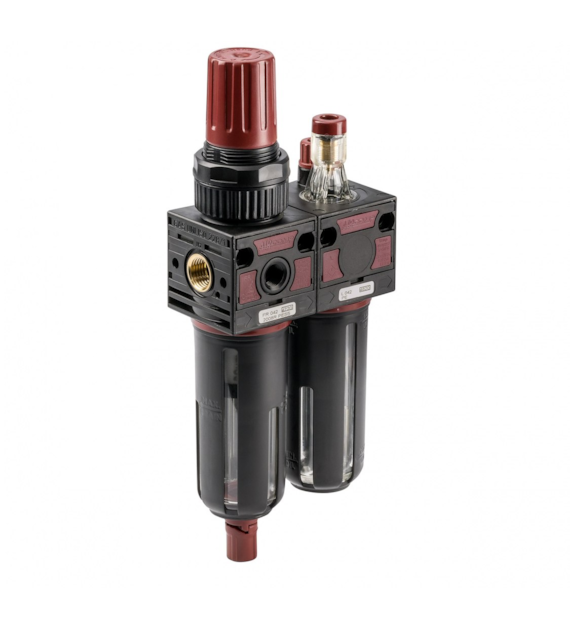 Stacja Aircomp 1/4  półautomat; 0-12 bar, 5 µm