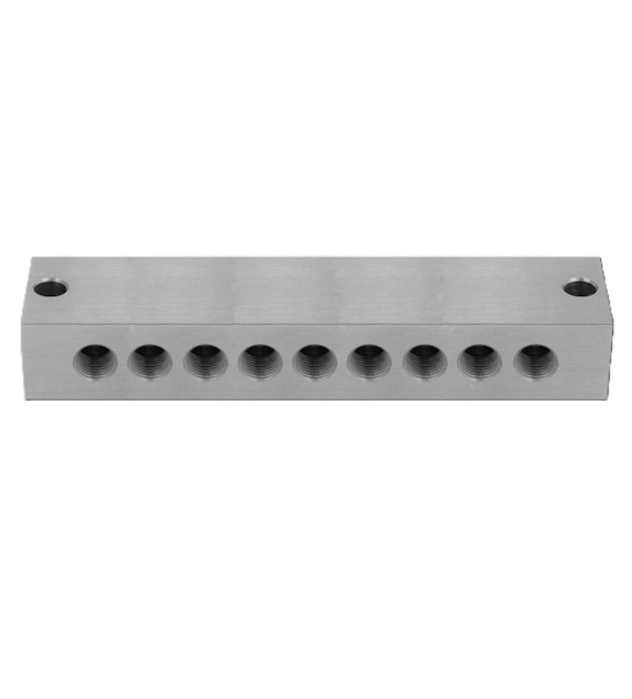 Blok smarowniczy 2x9 przyłącza M10x1