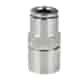 Przyłączka prosta Ø6 mm - GW 1/8 BSP, 16 bar, -20°C ÷ 95°C, Mosiądz niklowany