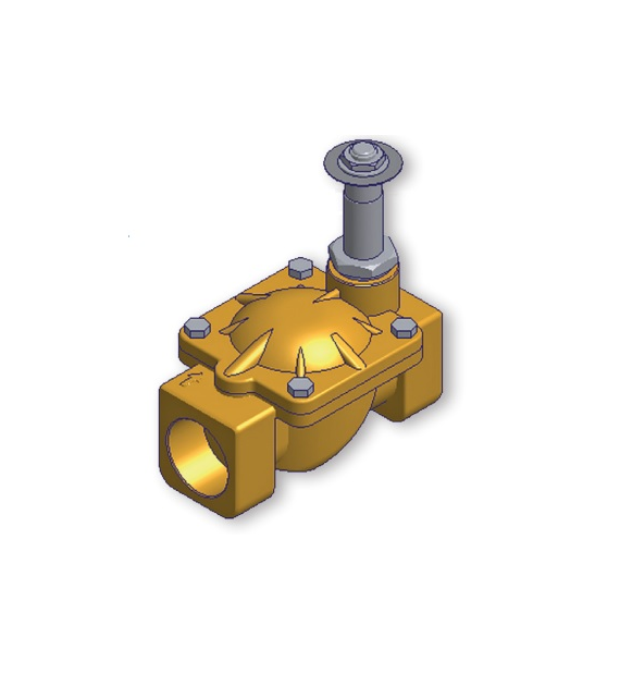 Elektrozawór do wody 2/2 NC 1” NBR Lucifer