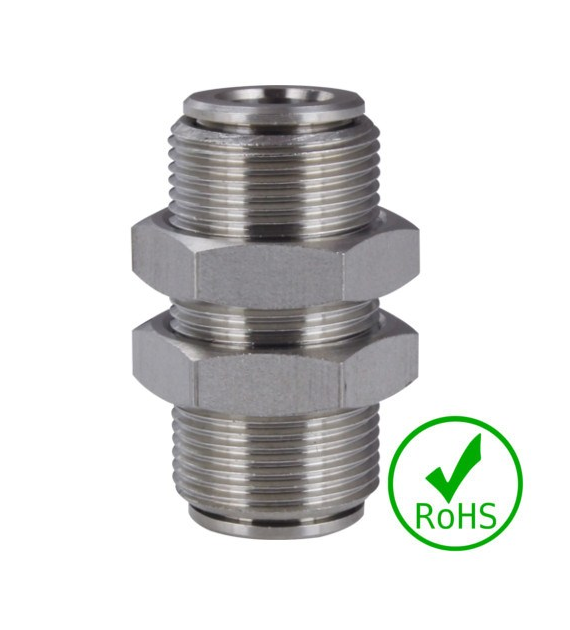 Złączka grodziowa 08, M16x1, stal 316L, 20 bar