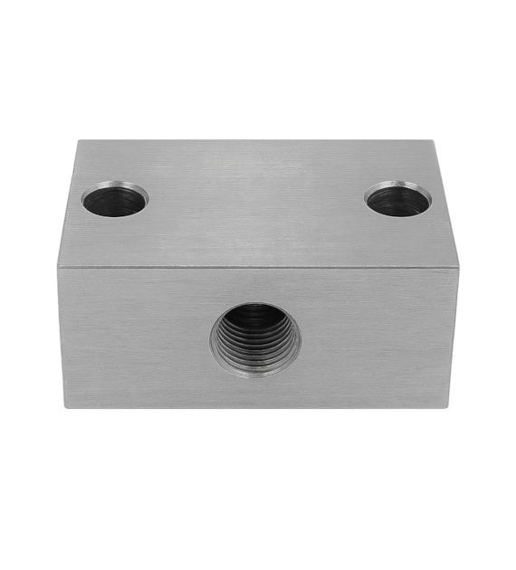 Blok smarowniczy 2x1 przyłącza M10x1, stal 316