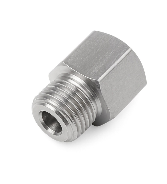 Adaptor GZ 1/8 BSPT x GW 1/8 BSP L=23mm, stal 316