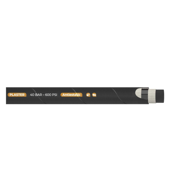 Wąż tłoczny do torkretu i zapraw PLASTER, DN25, 40 bar, −40°C ÷+85°C, rolka 20mb