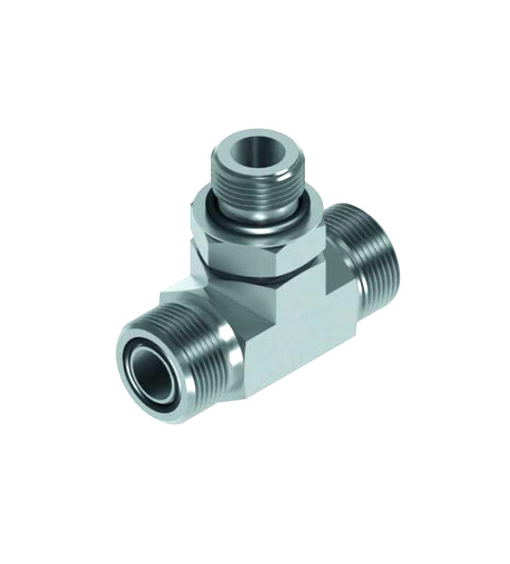 Trójnik GZ 11/16-16 ORFS x GZ 9/16-18 UNF