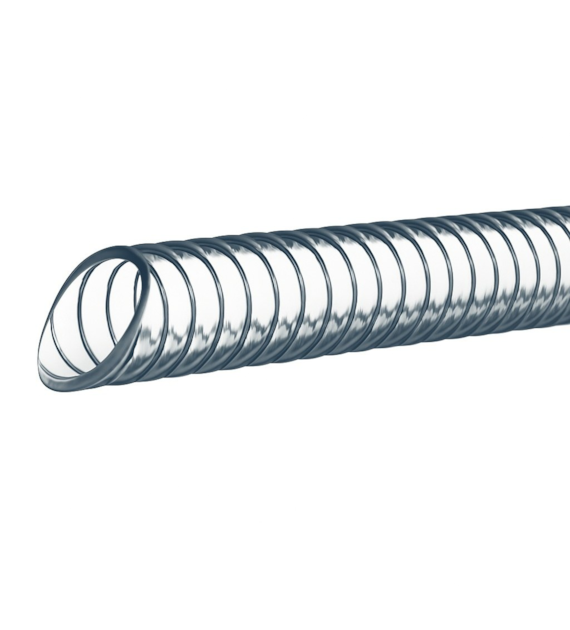 Wąż PVC ze spiralą stalową, DN45, 4 bar, T=70°C
