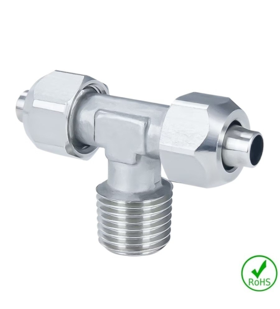 Trójnik 12/10 - GZ 1/2 BSPT - 12/10, stal 316L