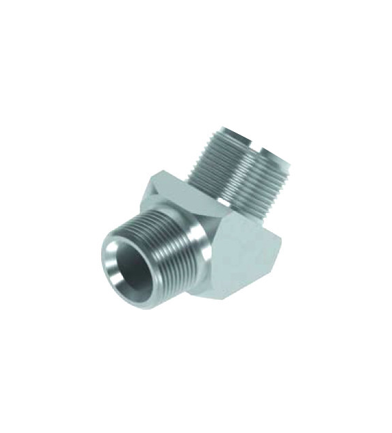 Adaptor kątowy 45° GZ 1/2 BSP x GZ 1/2 NPT