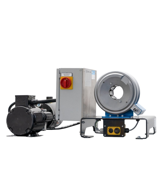 Zakuwarka elektryczna UNIFLEX z kompletem szczęk, do węży hydraulicznych 1  R15, przemysłowych 1.1/4 , siła zacisku 90 Ton, 12/24 VDC