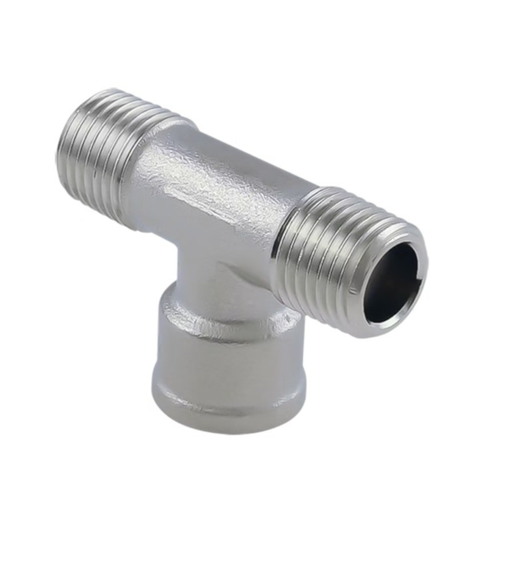 Trójnik GZ 1/2 BSPT x GW 1/2 BSPP x GZ 1/2 BSPT