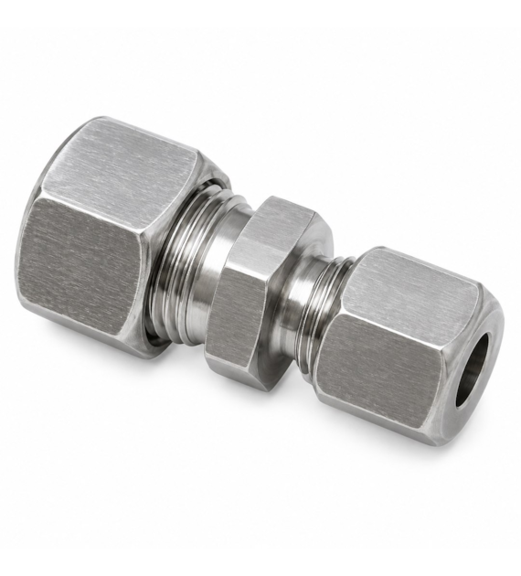 Złączka prosta redukcyjna 08L (M14x1,5) x 06L (M12x1,5), stal 316L