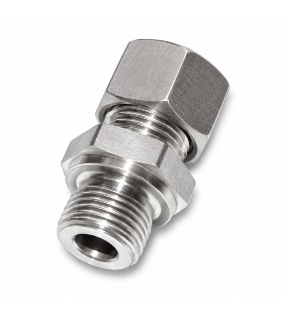 Przyłączka prosta 06L (M12x1,5) x M10x1, stal 316L