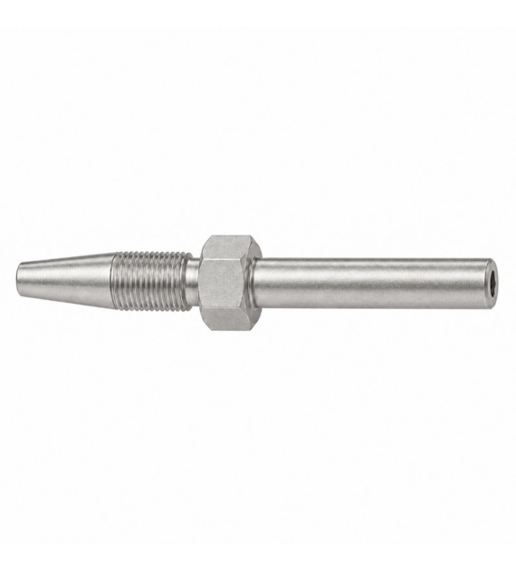 Końcowka DN04 prosta, R-6mm  L=30mm, stal 316