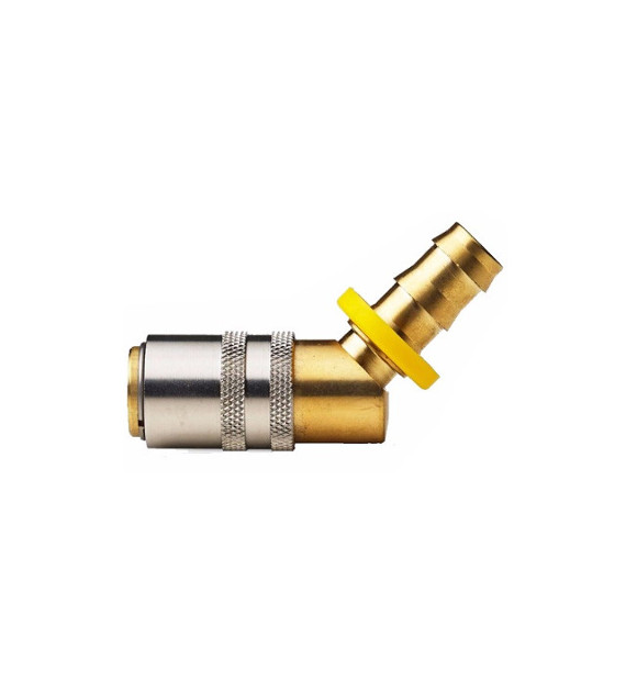 Szybkozłączka EURO-65, 45° PUSH-LOK, DN10 z zaw.