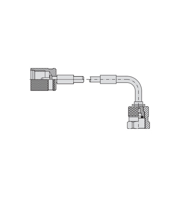 Przewód pomiarowy, M16x2 - G1/2 90°, L=3000 mm