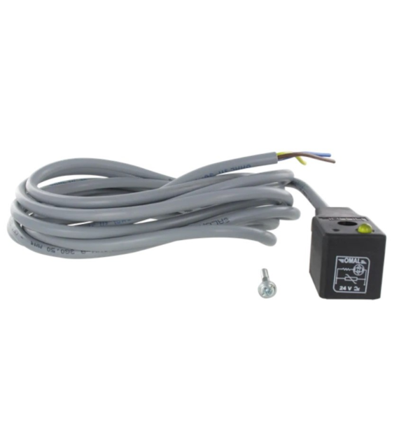 Wtyczka 22 mm z diodą LED 115 V i kablem 3 m