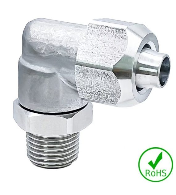 Złączka kątowa 6/4 - GZ 1/8 BSPT, stal 316L