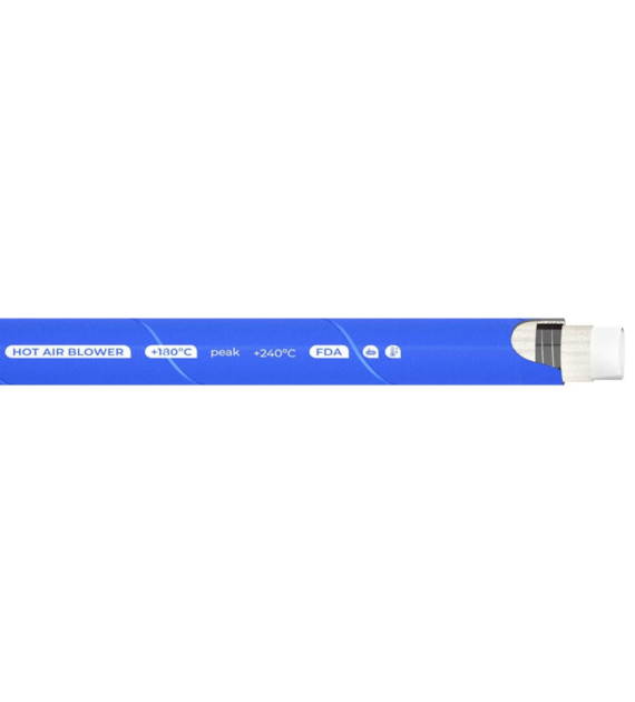 Wąż tłoczny do gorącego powietrza HOT AIR, DN102, 10 bar, EPDM, FDA, −40°C ÷+180°C, rolka 20mb