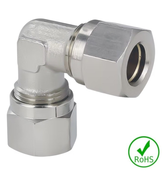 Złączka kątowa 04 - 04, mosiądz