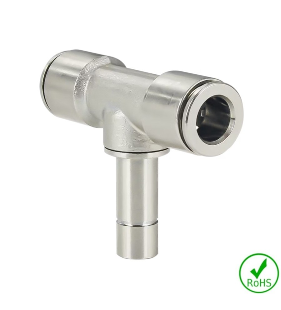 Trójnik wtyk 04 - gniazdo 2 x 04, mosiądz, 20 bar