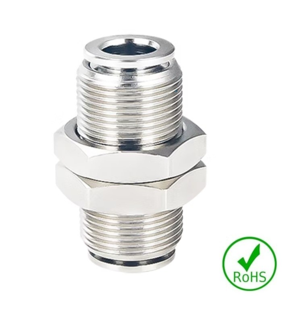 Złączka grodziowa 10, M18x1, 20 bar, mosiądz, FDA