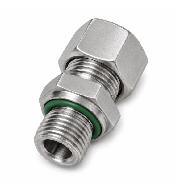 Przyłączka prosta 06L (M12x1,5) x M10x1 ED, stal 316L