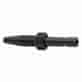 Końcowka DN04 z rowkiem, R-6mm L=21,5 mm, czarne
