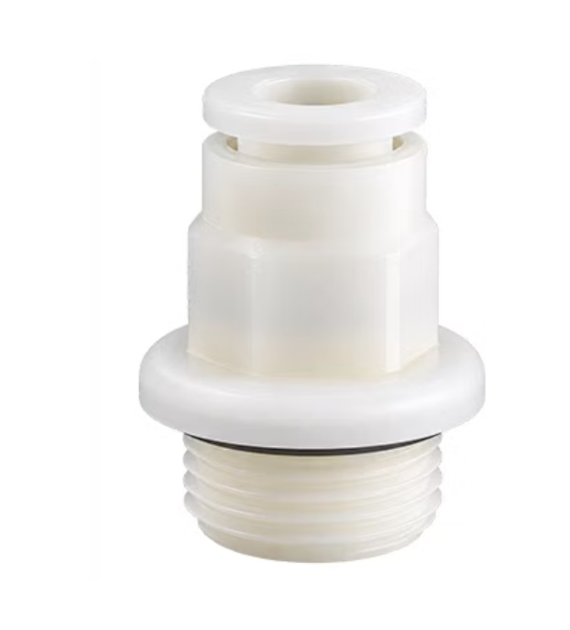 Przyłączka prosta Ø6 mm - GZ 1/8 BSP, 16 bar, -20°C ÷ 95°C, Poliketon EPDM