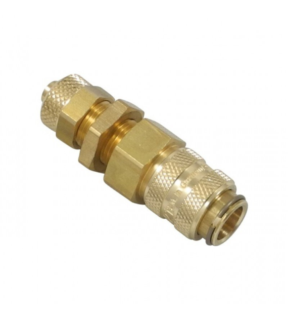 Szybkozłączka gniazdo grodziowe, 8x6 mm, seria 21