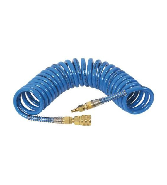 Przewód spiralny PU 12x8, szybkozłączki 26, L=10m