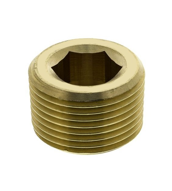 Korek imbusowy, mat. mosiądz, 1/8  BSPT