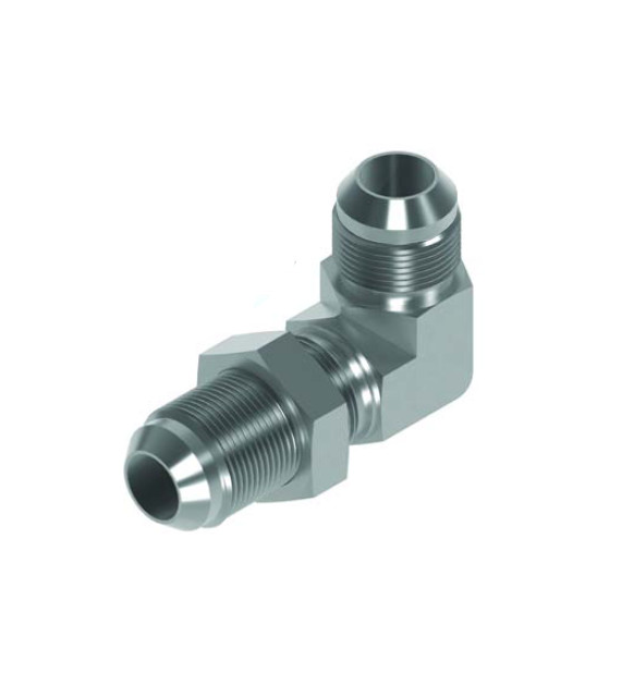 Adaptor kątowy grodziowy 90° JIC GZ 1.5/8-12