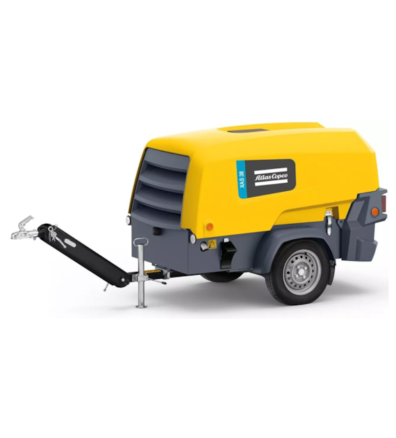 Sprężarka przewoźna Atlas Copco, 7 bar, 2 m3/min