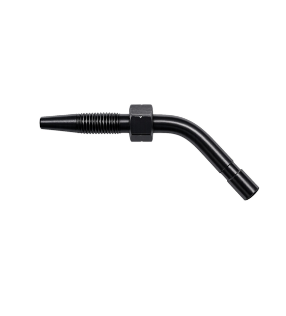 Końcowka DN04 z rowkiem 45°, R-6mm L=25mm, czarna