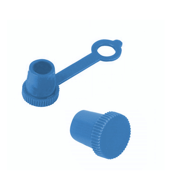 Zaślepka smarowniczki DIN 71412, niebieska