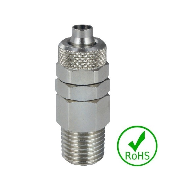 Złączka skręcana prosta obrotowa R1/8 do węża 6/4