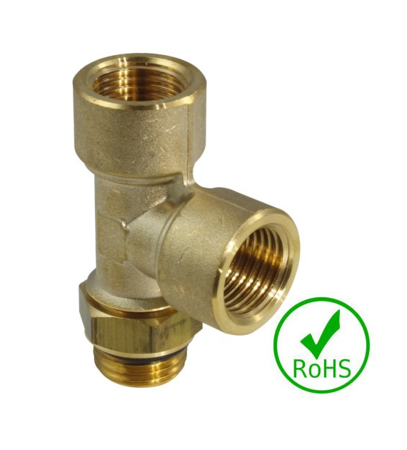 Trójnik asymetryczny 2 x GW M22x1,5 - GZ M22x1,5