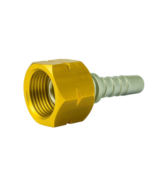 Końcówka DN10 GAS 21,8x1/14  lewy gwint, mosiądz