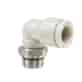 Przyłączka kątowa Ø6 mm - GZ 1/8 BSP, 16 bar, -20°C ÷ 95°C, Poliketon Mosiądz niklowany EPDM