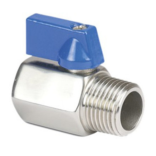 Zawór kulowy mini GZ/GW 1/2; stal 316, 40 bar